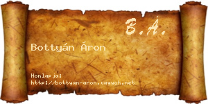 Bottyán Áron névjegykártya